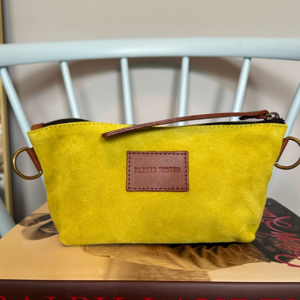 Parker Thatch Little Buddy in Chartreuse with Leather Detail. NWOT